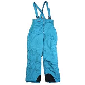 Vintage Women's Columbia Turquoise Snow Bibs Overalls Ski/Snowboard Size XL